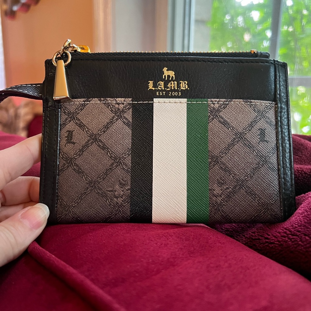 L.A.M.B. Leather Wristlet/Coin Purse